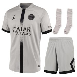 MAILLOT KIT ENFANT PSG JORDAN EXTERIEUR 2022 2023 (1)