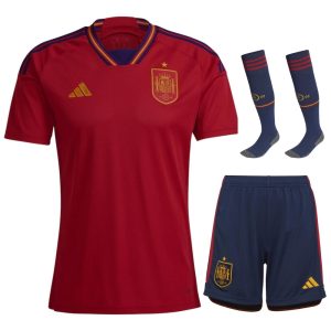 MAILLOT ENFANT ESPAGNE DOMICILE COUPE DU MONDE 2022 (1)