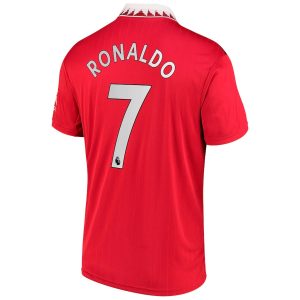 MAILLOT ENFANT MANCHESTER UNITED DOMICILE 22 23 RONALDO (2)