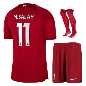 MAILLOT ENFANT LIVERPOOL DOMICILE 2022 2023 SALAH (1)