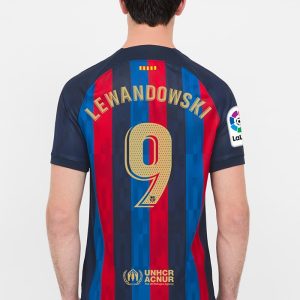 MAILLOT FC BARCELONE DOMICILE LEWANDOWSKI 2022 2023 (1)