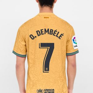 MAILLOT FC BARCELONE EXTERIEUR 2022-23 DEMBELE (1)