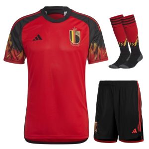 MAILLOT ENFANT BELGIQUE DOMICILE COUPE DU MONDE 2022