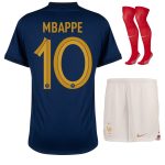 MAILLOT ENFANT EQUIPE DE FRANCE DOMICILE COUPE DU MONDE 2022 MBAPPE