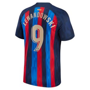 MAILLOT ENFANT FC BARCELONE DOMICILE 22-23 LEWANDOWSKI (1)