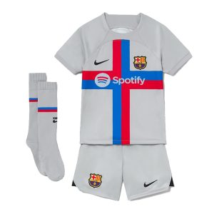 MAILLOT ENFANT FC BARCELONE THIRD 2022 2023 (1)