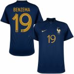 MAILLOT EQUIPE DE FRANCE DOMICILE COUPE DU MONDE 2022 BENZEMA (1)