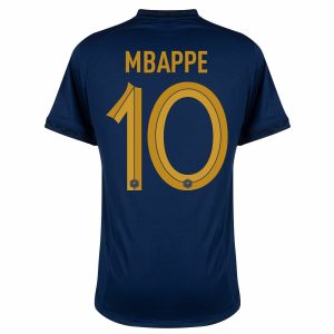 MAILLOT EQUIPE DE FRANCE DOMICILE COUPE DU MONDE 2022 MBAPPE (2)