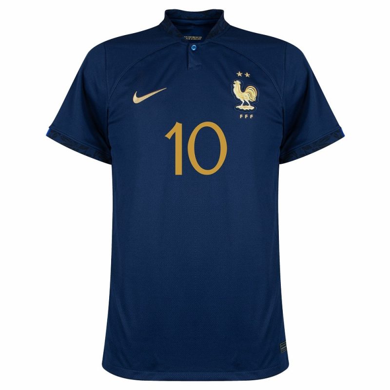 MAILLOT EQUIPE DE FRANCE DOMICILE COUPE DU MONDE 2022 MBAPPE (3)