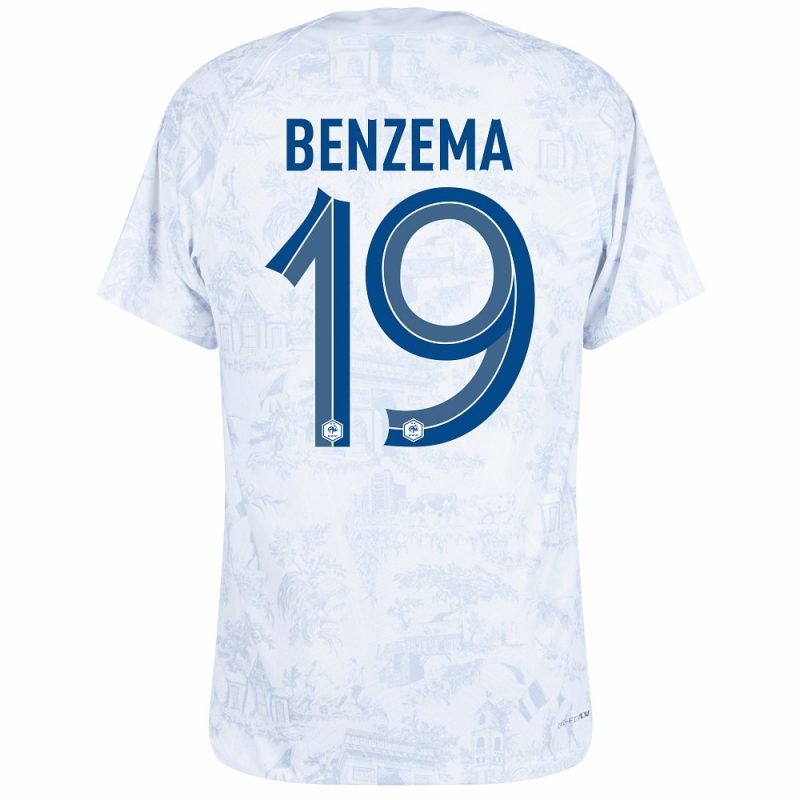 MAILLOT EQUIPE DE FRANCE EXTERIEUR COUPE DU MONDE 2022 BENZEMA (2)