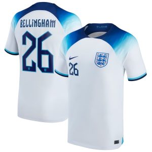 MAILLOT ANGLETERRE DOMICILE COUPE DU MONDE 2022 BELLINGHAM (1)