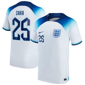 MAILLOT ANGLETERRE DOMICILE COUPE DU MONDE 2022 SAKA (1)