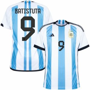 MAILLOT ARGENTINE DOMICILE COUPE DU MONDE 2022 BATISTUTA (1)