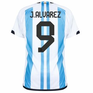 MAILLOT ARGENTINE DOMICILE COUPE DU MONDE 2022 J.ALVAREZ (2)