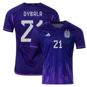 MAILLOT ARGENTINE EXTERIEUR COUPE DU MONDE 2022 DYBALA (1)