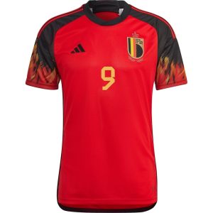 MAILLOT BELGIQUE DOMICILE COUPE DU MONDE 2022 LUKAKU (2)