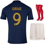 MAILLOT ENFANT EQUIPE DE FRANCE DOMICILE COUPE DU MONDE 2022 GIROUD