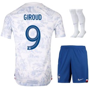 MAILLOT ENFANT EQUIPE DE FRANCE EXTERIEUR COUPE DU MONDE 2022 GIROUD