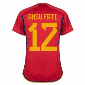 MAILLOT ESPAGNE DOMICILE COUPE DU MONDE 2022 ANSU FATI (2)