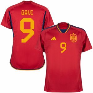 MAILLOT ESPAGNE DOMICILE COUPE DU MONDE 2022 GAVI (1)