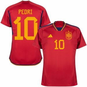 MAILLOT ESPAGNE DOMICILE COUPE DU MONDE 2022 PEDRI (1)