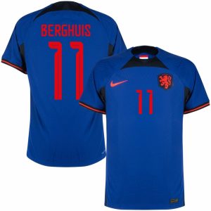 MAILLOT PAYS BAS EXTERIEUR COUPE DU MONDE 2022 BERGHUIS (1)