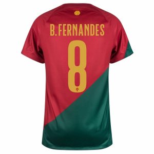 MAILLOT PORTUGAL DOMICILE COUPE DU MONDE 2022 B.FERNANDES (2)