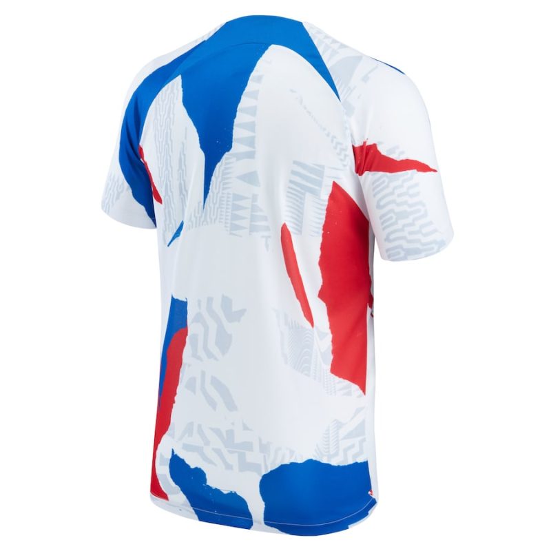 Maillot Equipe de France Coupe du Monde 2022 Pre-Match Blanc (2)