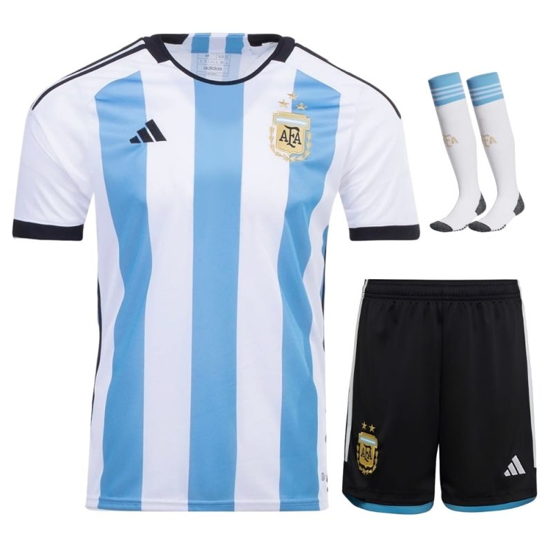 MAILLOT ARGENTINE 3 ETOILES ENFANT DOMICILE 2022 2023