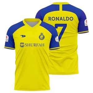 MAILLOT AL NASSR RONALDO DOMICILE 2022 2023 (1)