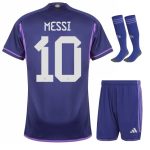 MAILLOT ARGENTINE 3 ETOILES MESSI ENFANT EXTERIEUR 2022-23