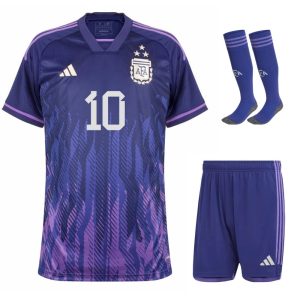 MAILLOT ARGENTINE 3 ETOILES MESSI ENFANT EXTERIEUR 2022-23 (2)