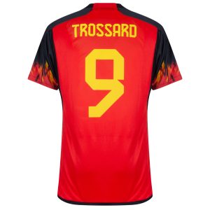 MAILLOT BELGIQUE DOMICILE COUPE DU MONDE 2022 TROSSARD (1)