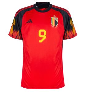 MAILLOT BELGIQUE DOMICILE COUPE DU MONDE 2022 TROSSARD (2)