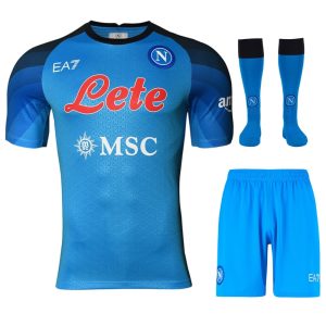 MAILLOT KIT ENFANT NAPLES EA7 DOMICILE 2022 2023