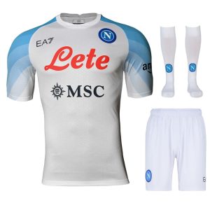 MAILLOT KIT ENFANT NAPLES EA7 EXTERIEUR 2022 2023