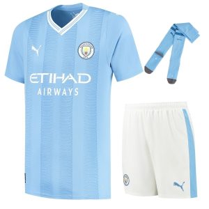 Maillot Kit Enfant Manchester City Domicile 2023 2024 (1)