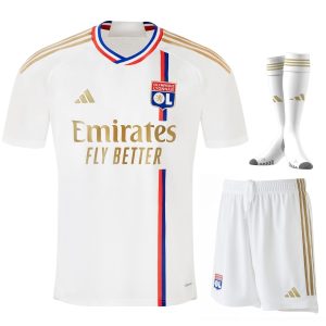 Maillot Kit Enfant Olympique Lyonnais Domicile 2023 2024 (1)