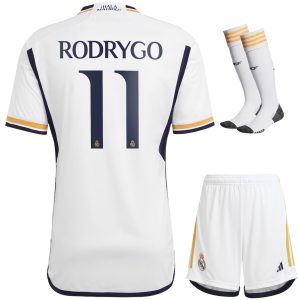 Maillot Kit Enfant Real Madrid Domicile 2023 2024 Rodrygo (1)