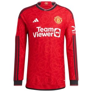 Maillot Manchester United Domicile 2023 2024 manches longues (1)