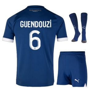 Maillot Kit Enfant OM 2023 2024 Extérieur Guendouzi (1)