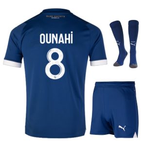 Maillot Kit Enfant OM 2023 2024 Extérieur Ounahi (1)