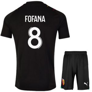 Maillot Kit Enfant RC Lens Extérieur 2023 2024 Fofana (1)