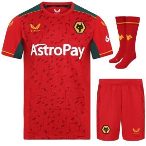 Maillot Kit enfant Extérieur Wolverhampton 2023 2024 (1)