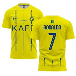 MAILLOT AL NASSR RONALDO DOMICILE 2023 2024 (1)