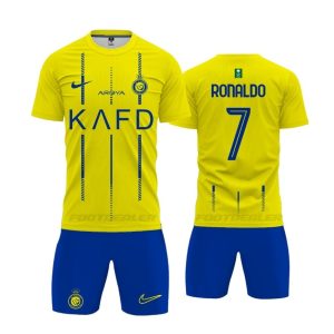 MAILLOT KIT ENFANT AL NASSR RONALDO DOMICILE 2023 2024 (1)