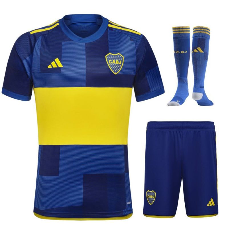 MAILLOT KIT ENFANT BOCA JUNIOR DOMICILE 2023 2024 (1)