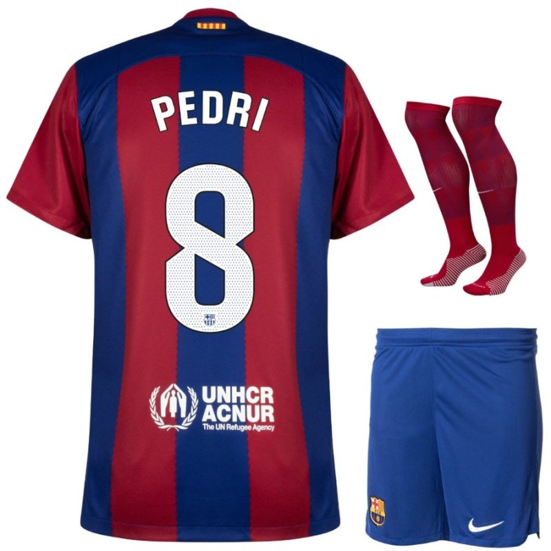 Maillot Kit Enfant Barca 2023 2024 Domicile Pedri