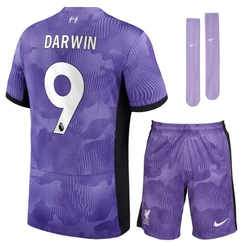 Maillot Kit Enfant Liverpool Third 2023 2024 Darwin