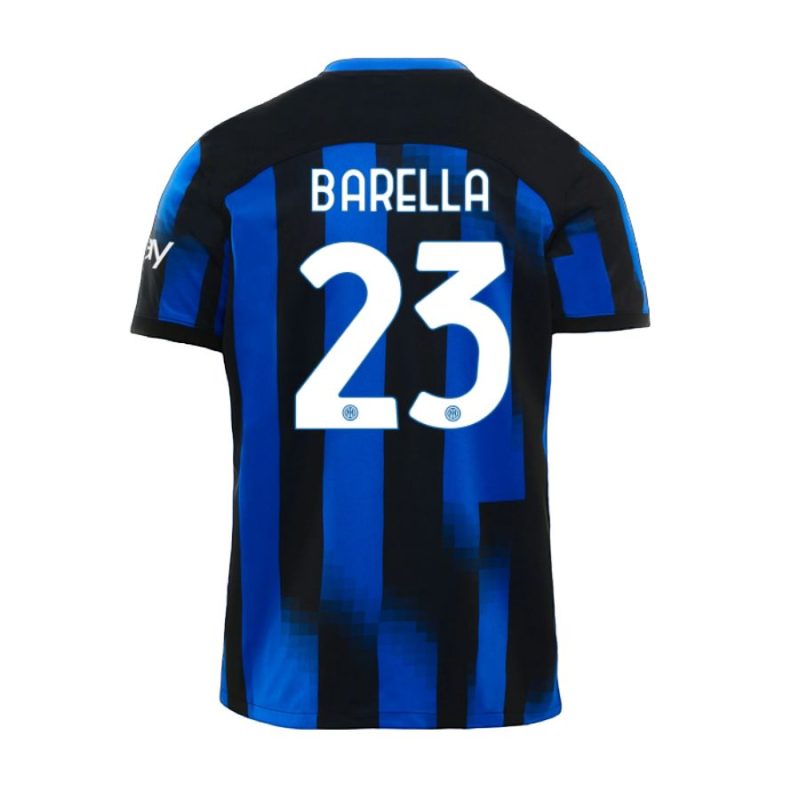 MAILLOT INTER MILAN DOMICILE 2023 2024 BARELLA – Image 2